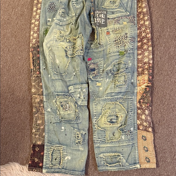 Magnolia Pearl Washed Side Stripe Jeans Free People - Picture 9 of 16